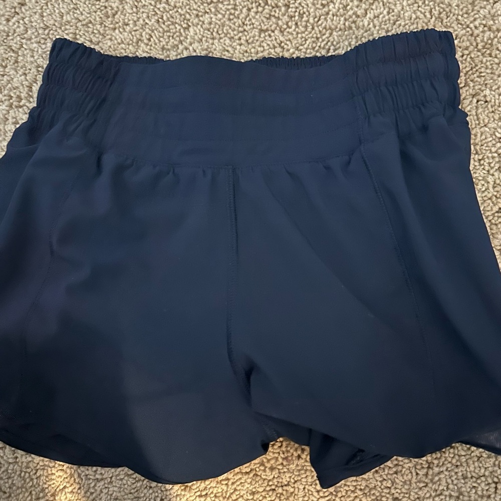 High rise lululemon navy hotty hots